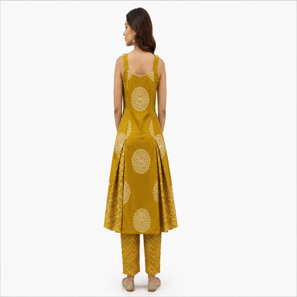 Women’s Cotton Kurti Set with Bottom – Spaghetti Style
