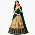 Poly Cotton Zari Weaving Traditional Lehenga Choli Collection