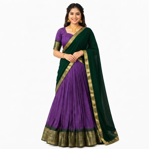 Zari Weaving Traditional Lehenga Choli