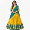 Poly Cotton Zari Weaving Traditional Lehenga Choli Collection