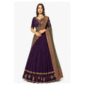 Vichitra Silk Thread Embroidered Lehenga Choli Collection