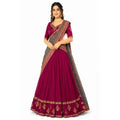 Vichitra Silk Thread Embroidered Lehenga Choli Collection