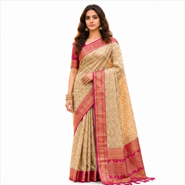 Ast Madhvi Cotton Soft Cotton Silk Zari Border Saree Collection