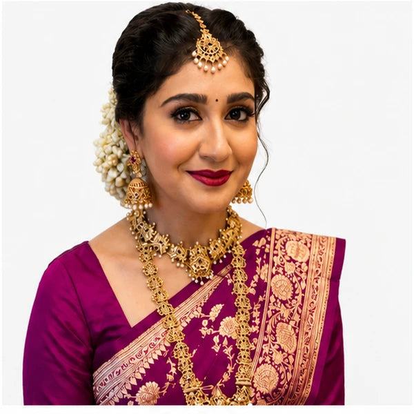 Soft Lichi Silk Saree for Women – Elegant Jacquard Saree with Blouse