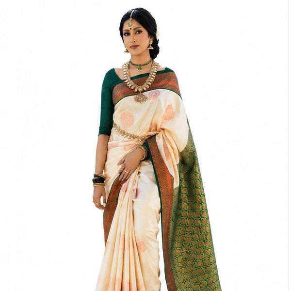 Indian Soft Silk Saree for Women – Rich Pallu Jacquard Saree