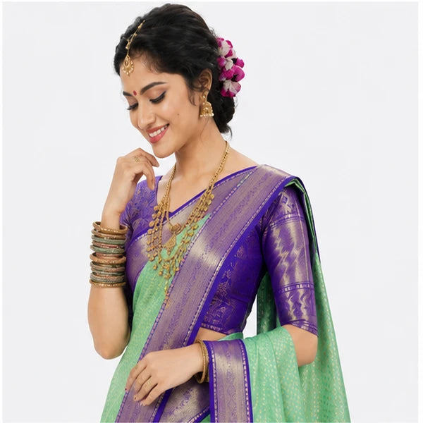 Indian Soft Silk Saree for Women – Rich Pallu Jacquard Saree