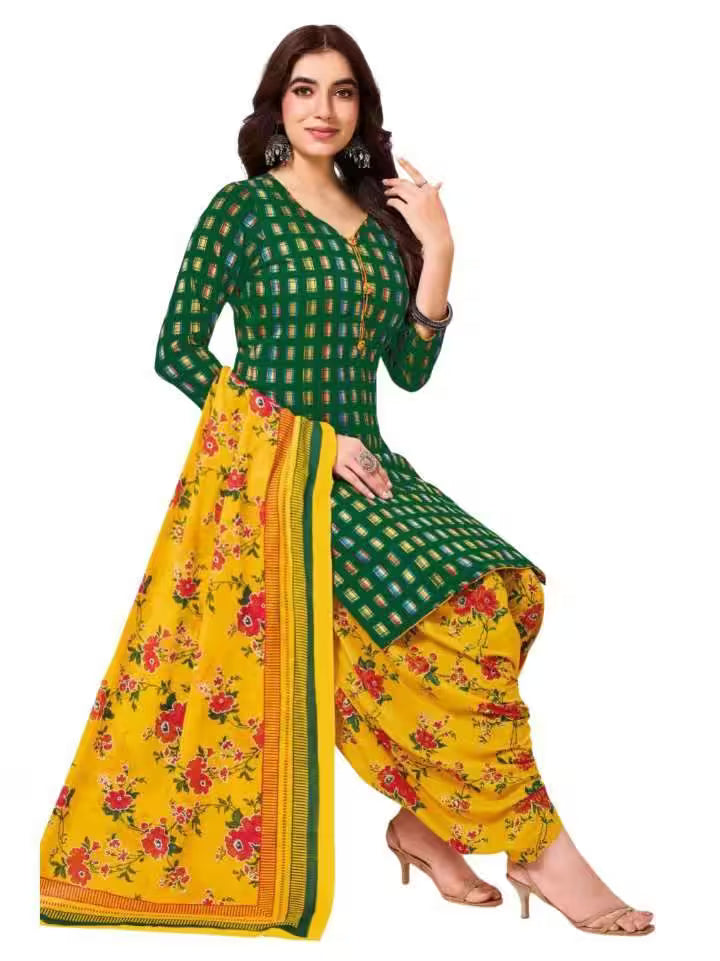 Konfektions-Baumwoll-Patiyala-Kleid