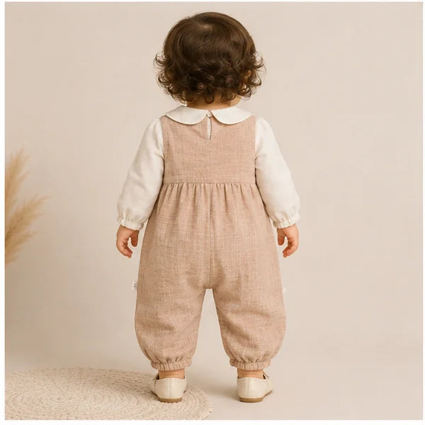 Baby Girls Lace Cotton Spanish Romper