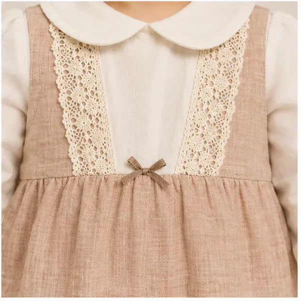 Baby Girls Lace Cotton Spanish Romper