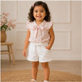 Baby Girls Floral Print Bow Play Suit