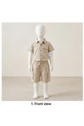 Baby Boys Two Piece Buttoned Shirt & Shorts Set