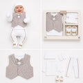 Baby Boys 7pc Gift Set with Shoes, Mittens & Hat