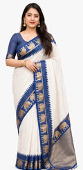 Indian Lichi Silk Saree for Women – Jacquard Work Saree