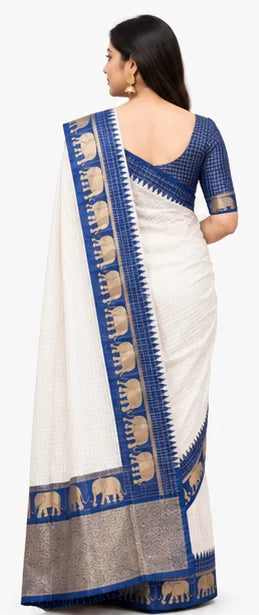 Indian Lichi Silk Saree for Women – Jacquard Work Saree