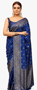 Indian Silk Saree for Women – Soft Lichi Silk Jacquard Saree
