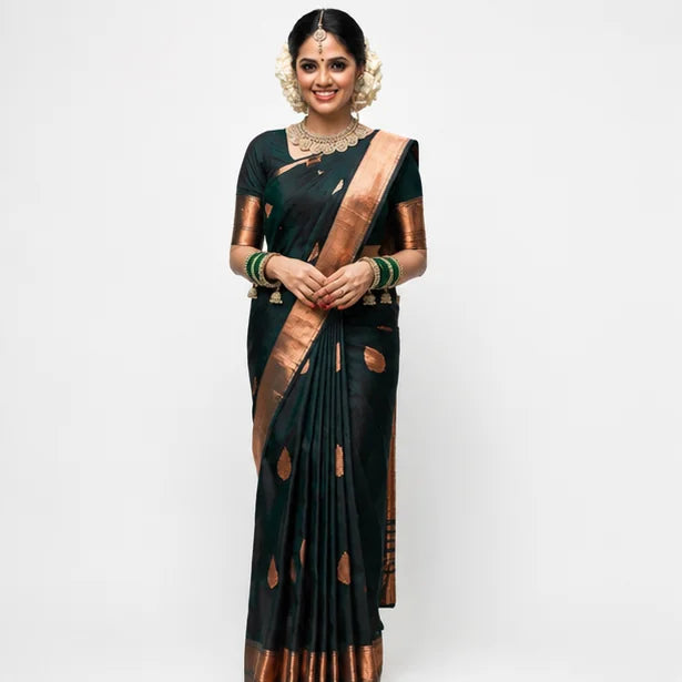 Indian Soft Silk Saree for Women – Rich Pallu Jacquard Saree