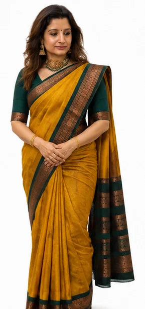 Indian Silk Saree for Women – Soft Lichi Silk Jacquard Saree