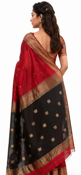 Indian Silk Saree for Women – Soft Lichi Silk Jacquard Saree
