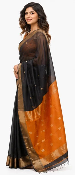 Indian Silk Saree for Women – Soft Lichi Silk Jacquard Saree