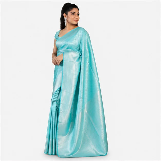Soft Lichi Silk Saree mit Jacquard Work – Indischer Damen Saree