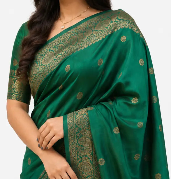 Indian Soft Silk Saree for Women – Rich Pallu Jacquard Saree