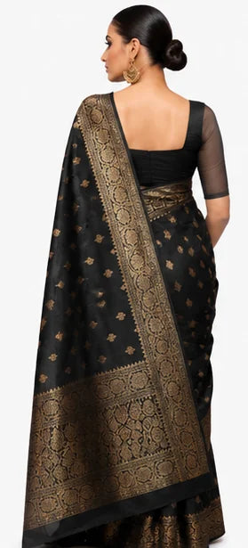 Indian Silk Saree for Women – Soft Lichi Silk Jacquard Saree