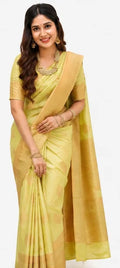 Indian Silk Saree for Women – Soft Lichi Silk Jacquard Saree