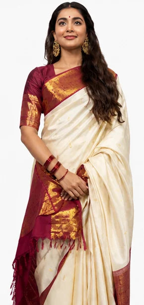 Indian Soft Silk Saree for Women – Rich Pallu Jacquard Saree