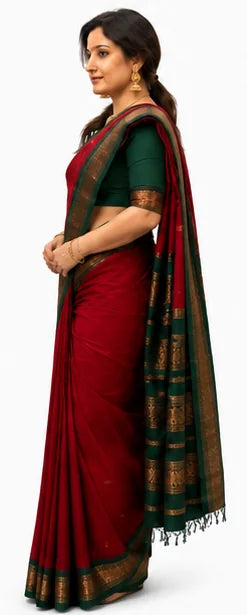 Indian Silk Saree for Women – Soft Lichi Silk Jacquard Saree