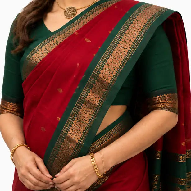 Indian Silk Saree for Women – Soft Lichi Silk Jacquard Saree