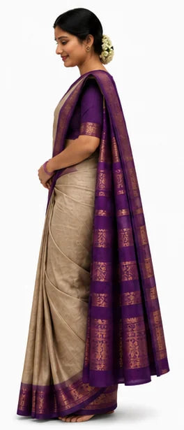 Indian Silk Saree for Women – Soft Lichi Silk Jacquard Saree
