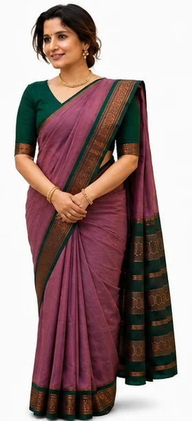 Indian Silk Saree for Women – Soft Lichi Silk Jacquard Saree