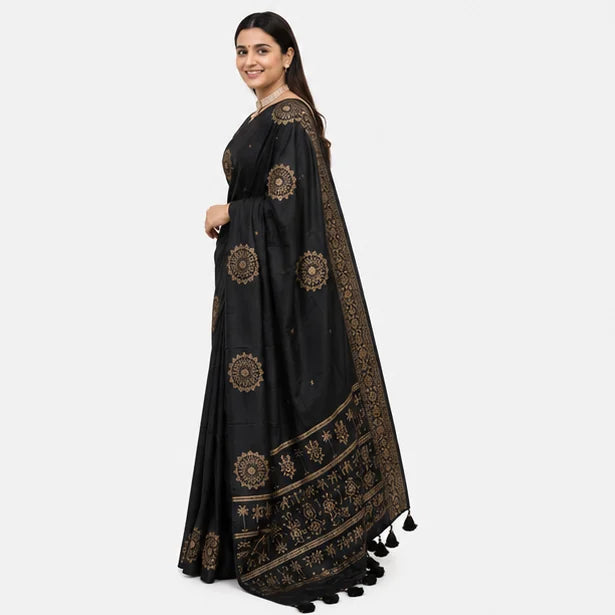 Soft Lichi Silk Jacquard Saree for Women – Elegant Traditional Indian Saree (Copy)