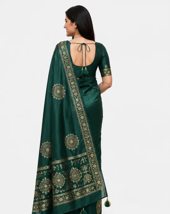 Soft Lichi Silk Jacquard Saree for Women – Elegant Traditional Indian Saree (Copy) (Copy)