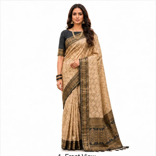 Ast Madhvi Cotton Soft Cotton Silk Zari Border Saree Collection