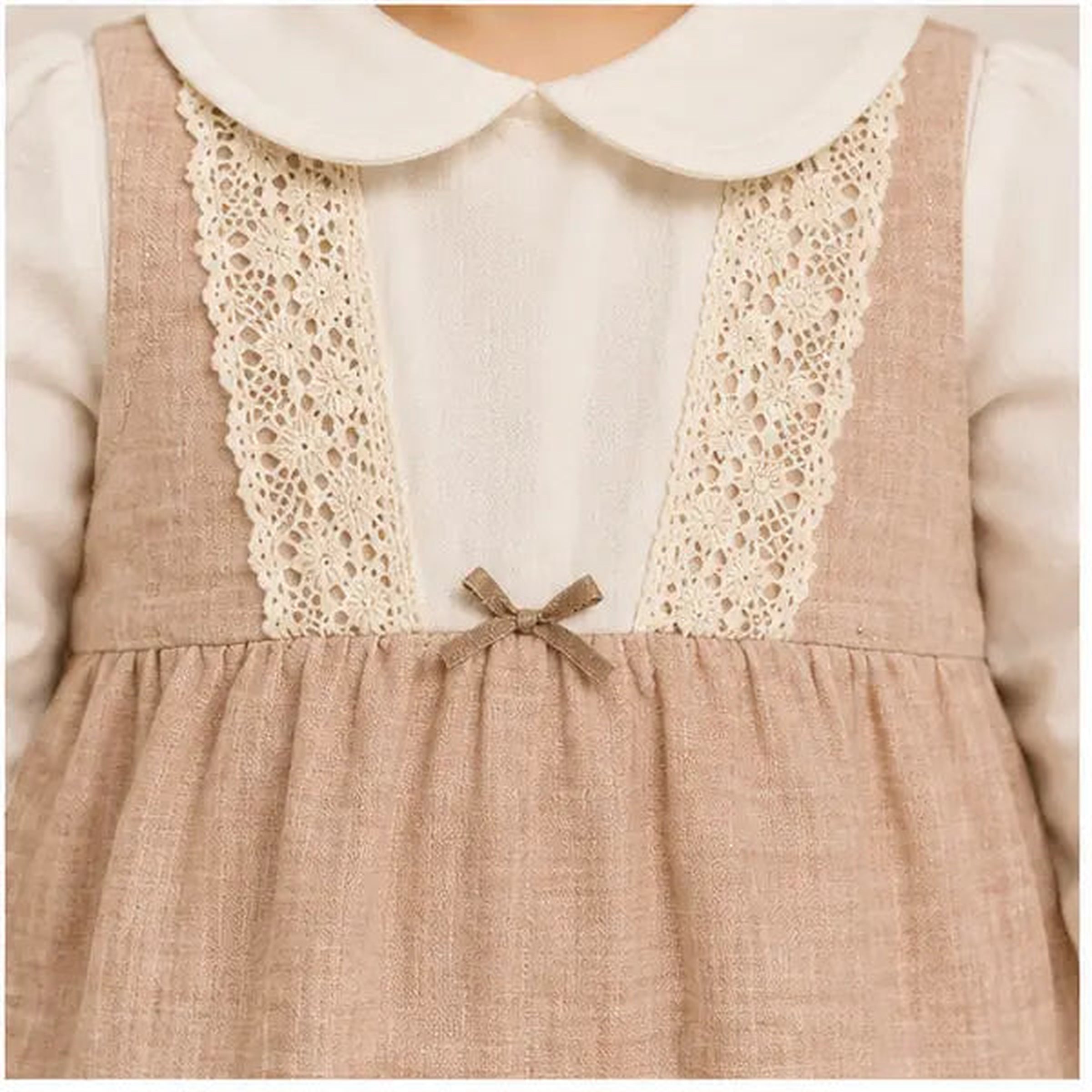 Baby Girls Lace Cotton Spanish Romper