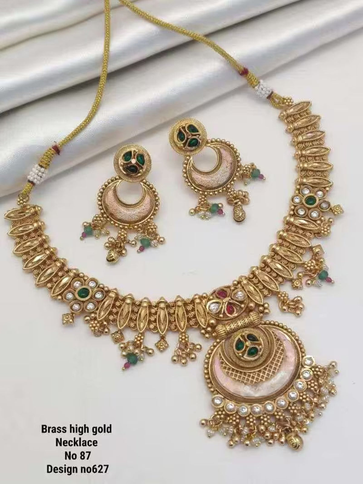 Brass High Gold Necklace