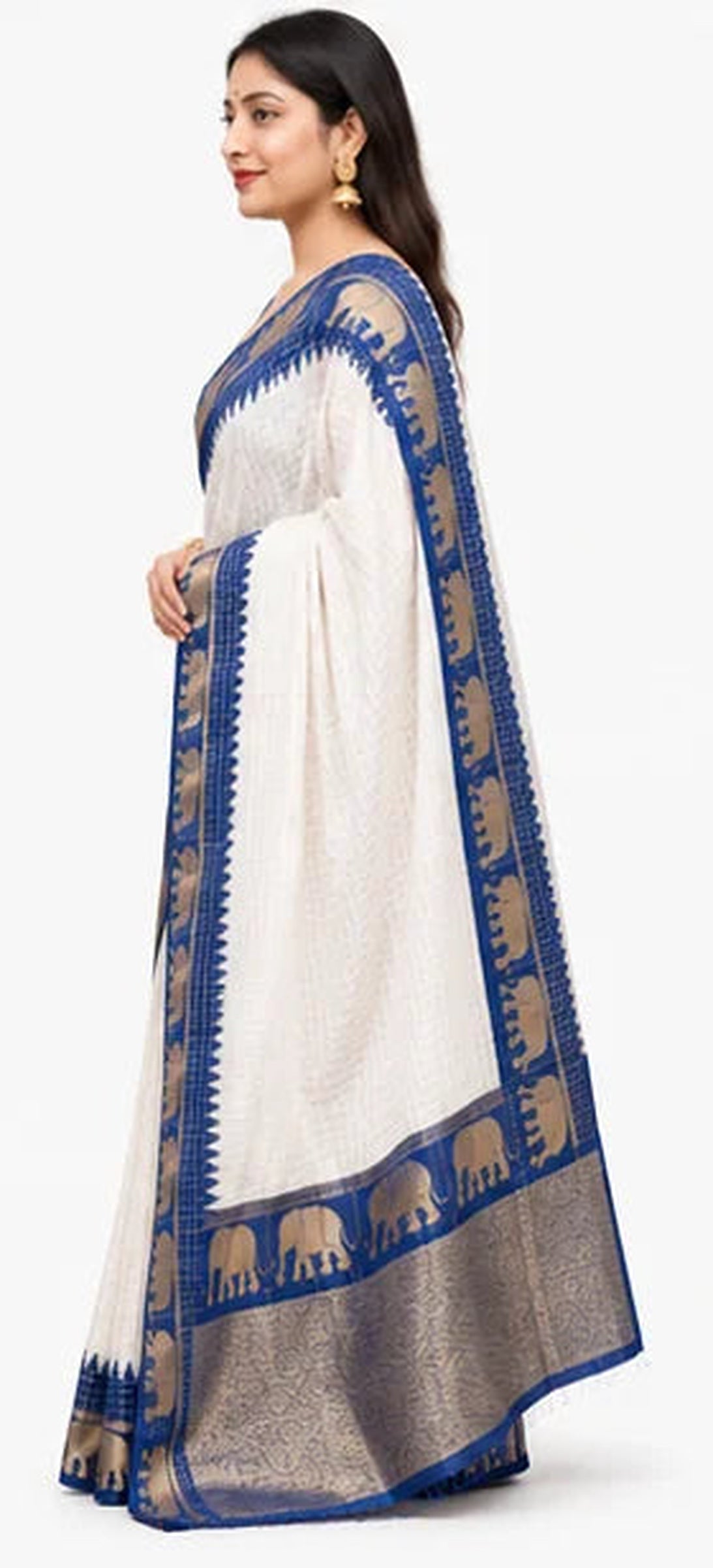 Indian Lichi Silk Saree for Women – Jacquard Work Saree
