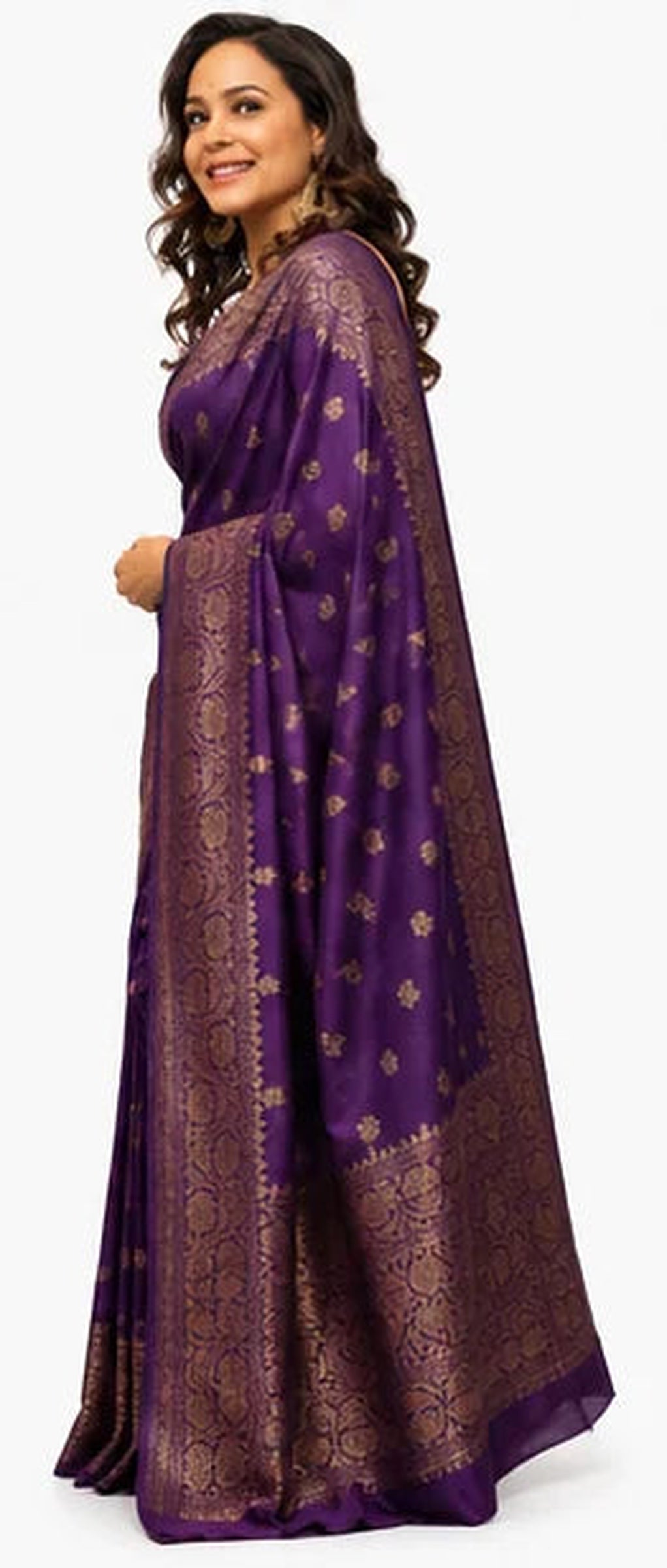 Indian Silk Saree for Women – Soft Lichi Silk Jacquard Saree