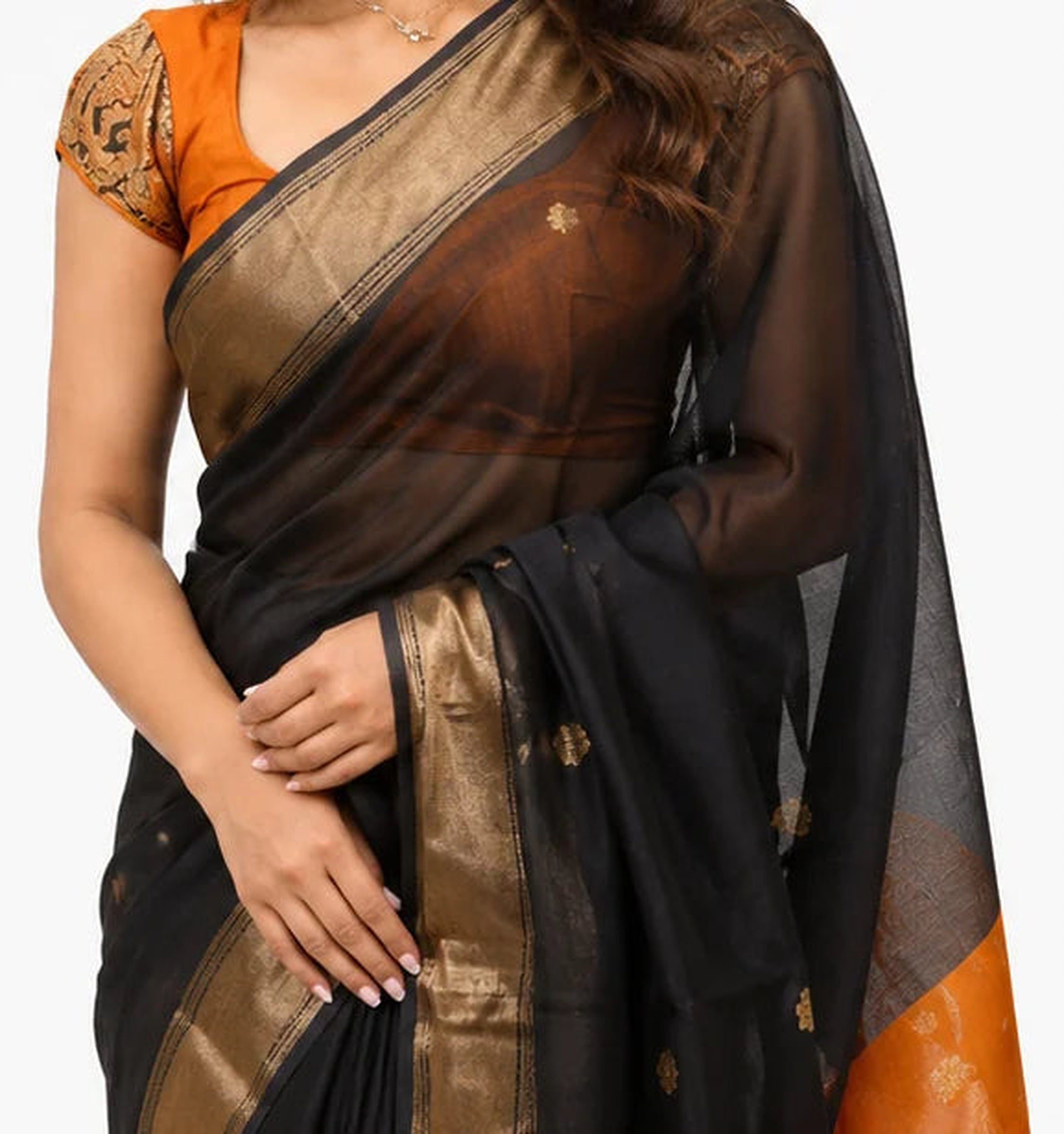 Indian Silk Saree for Women – Soft Lichi Silk Jacquard Saree