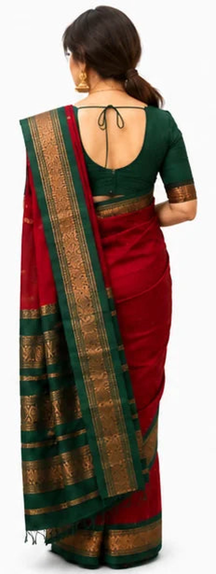 Indian Silk Saree for Women – Soft Lichi Silk Jacquard Saree