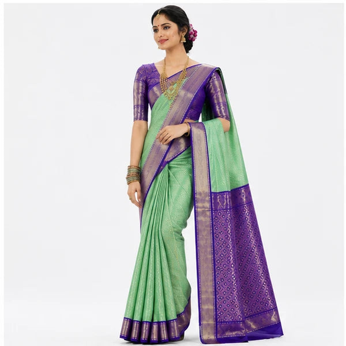 Indian Soft Silk Saree for Women – Rich Pallu Jacquard Saree
