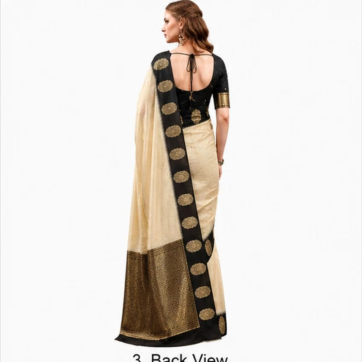 Poly Cotton Zari Weaving Saree Collection
