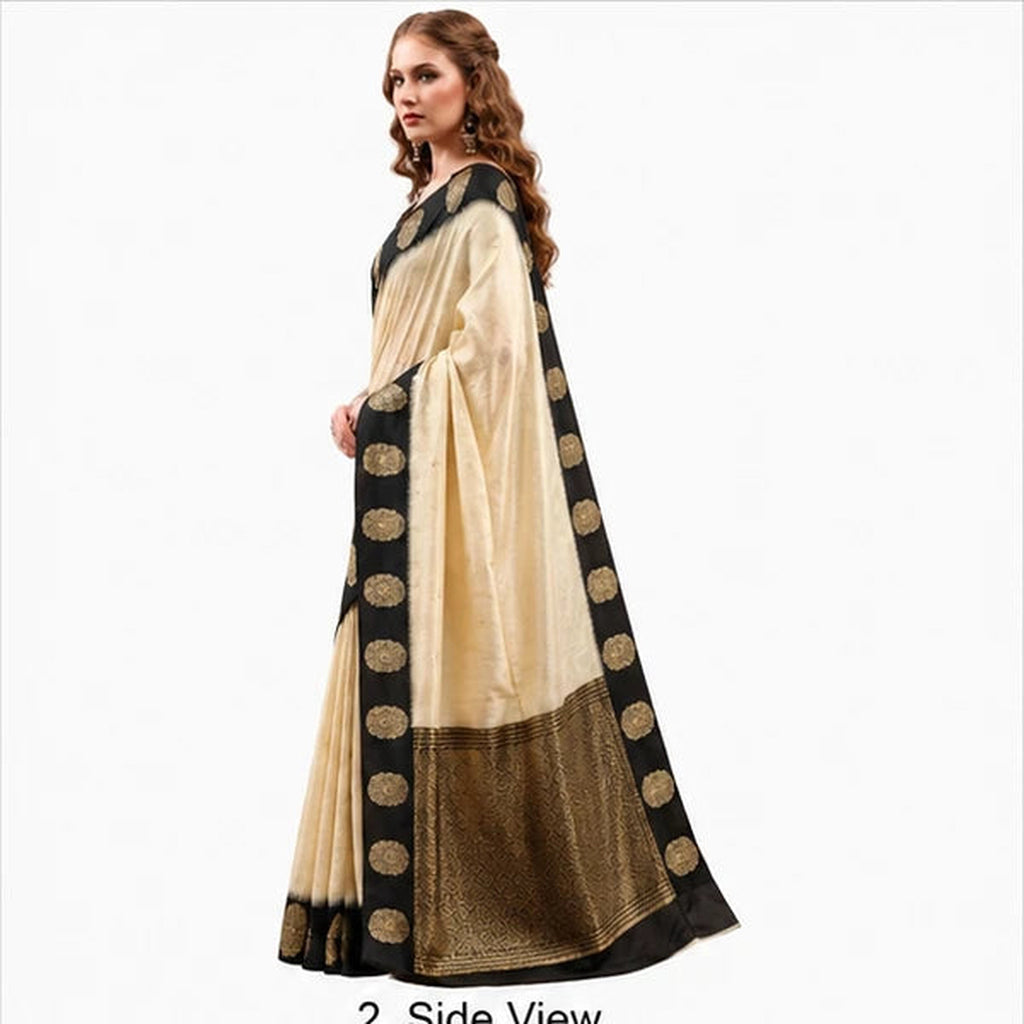 Poly Cotton Zari Weaving Saree Collection