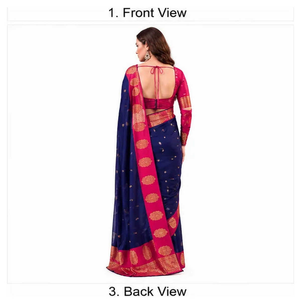 Poly Cotton Zari Weaving Saree Collection