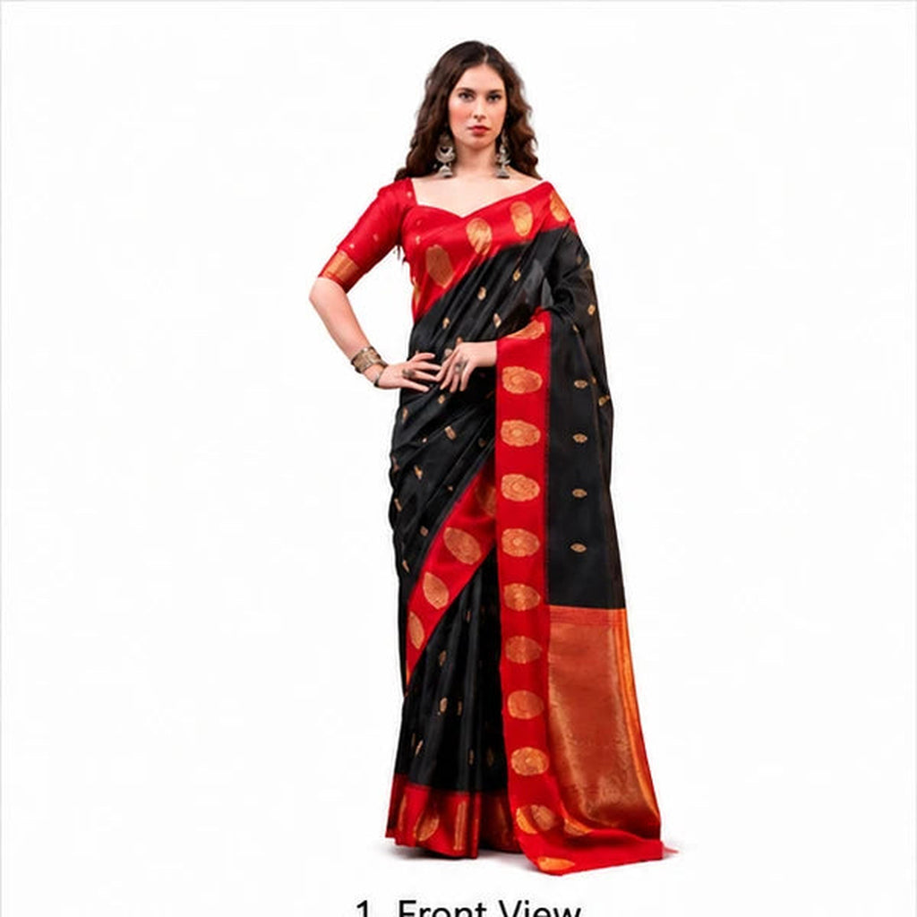 Poly Cotton Zari Weaving Saree Collection