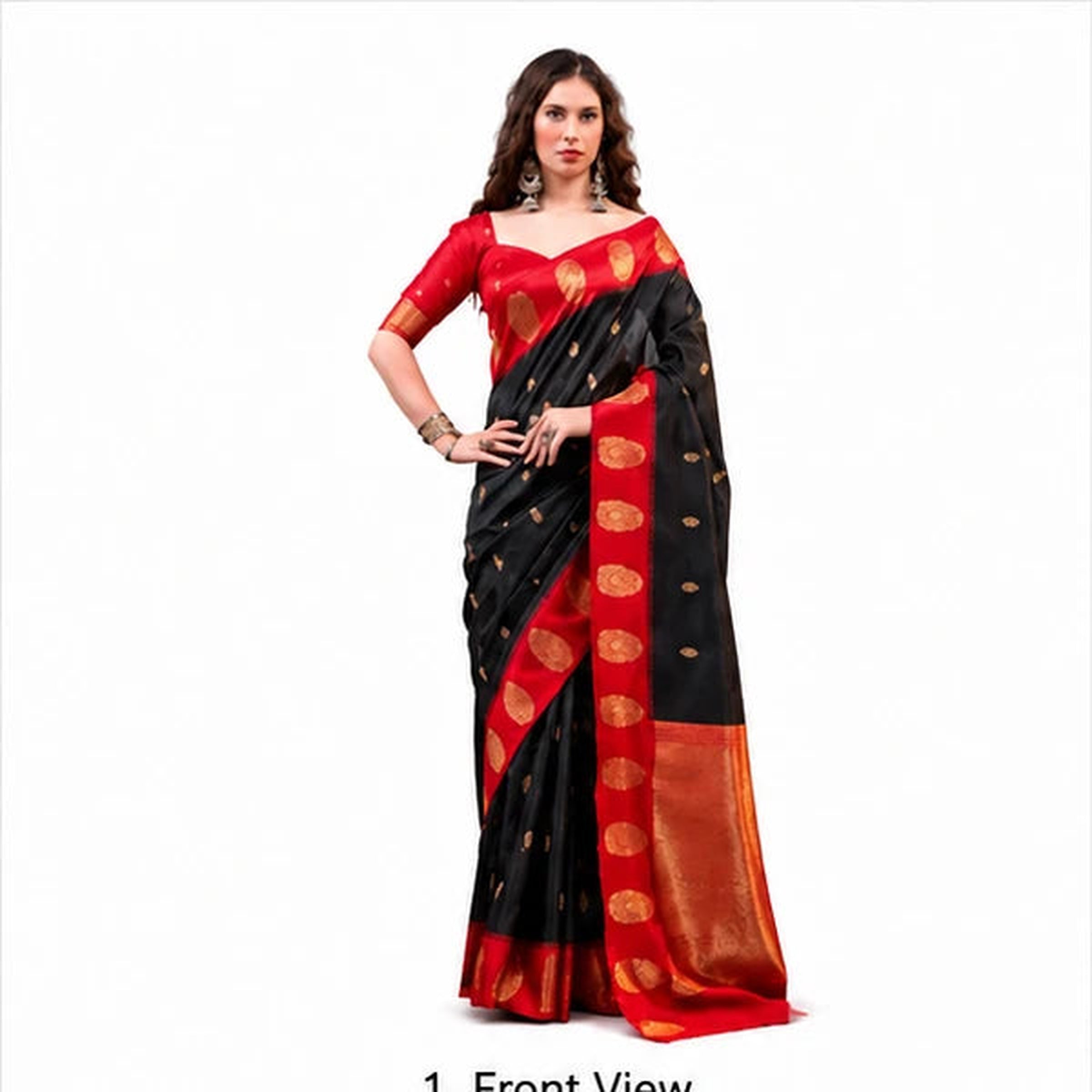 Poly Cotton Zari Weaving Saree Collection