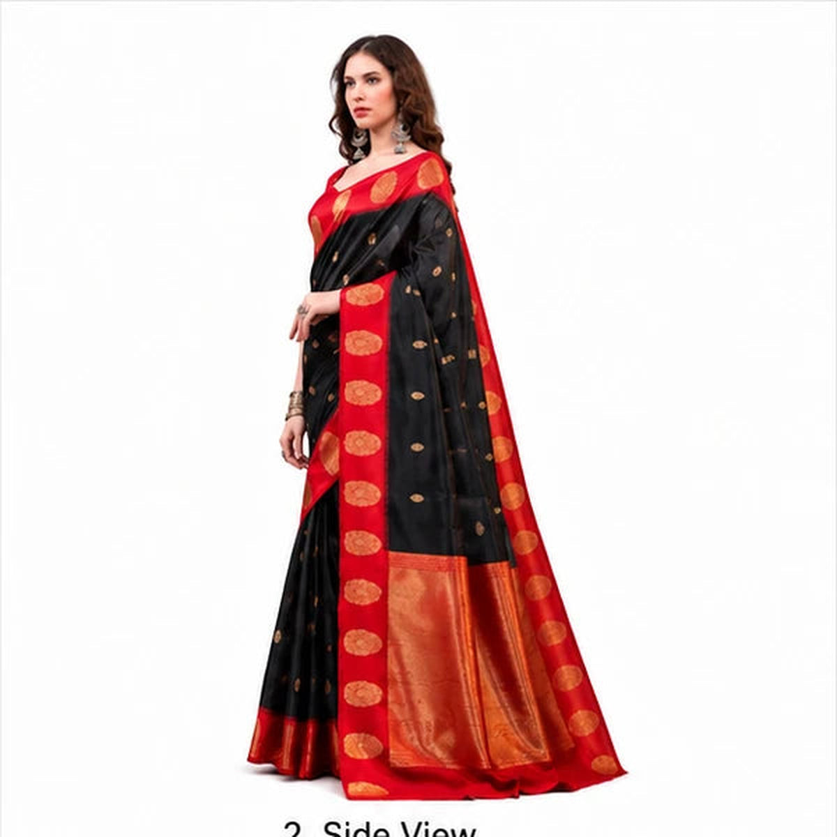 Poly Cotton Zari Weaving Saree Collection