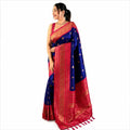 Premium Soft Silk Saree mit Zari-Bordüre – Indischer Damen Saree Blue