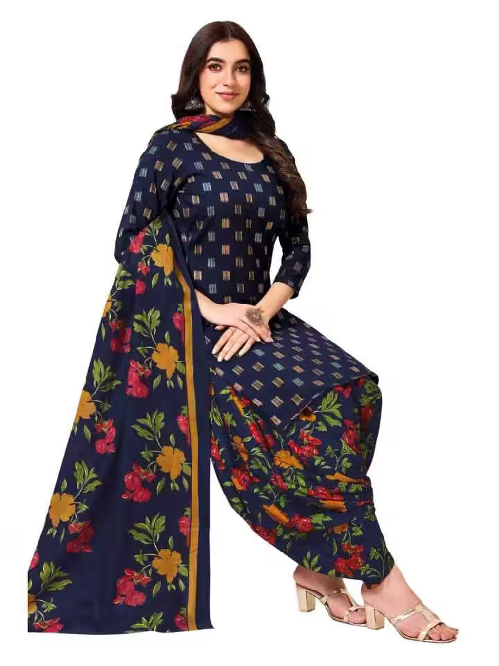 Readymade Cotton Patiyala Dress